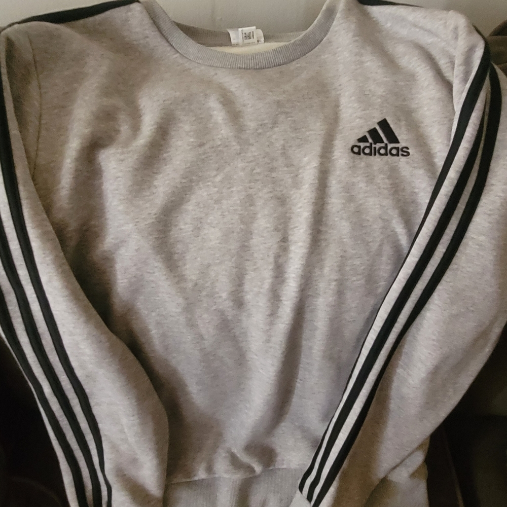 ADIDAS Men's 3-Stripes Sweatpants And Sweatshirt Large